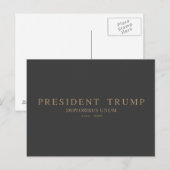 Präsident Trump. Deploribus Unum. Postkarte (Vorne/Hinten)