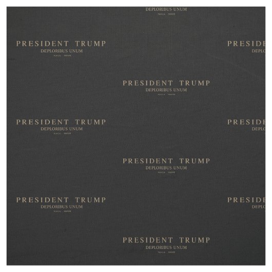 Präsident Trump. Deploribus Unum. Stoff (Muster)