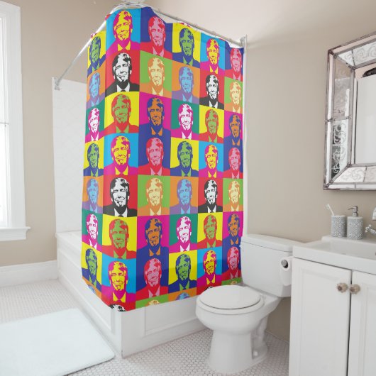 Präsident Trump Duschvorhang (Beispiel)