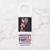 Präsident Trump Einweihung 2025 Flaschenanhänger (Vorderseite)