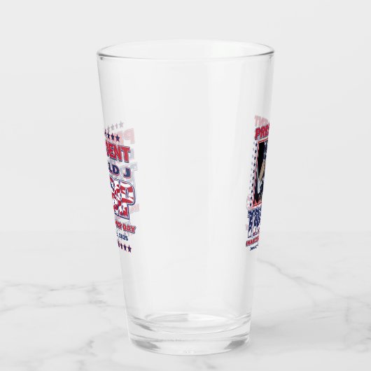 Präsident Trump Einweihung 2025 Glas (Rechts)