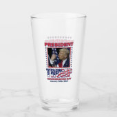 Präsident Trump Einweihung 2025 Glas (Vorderseite)