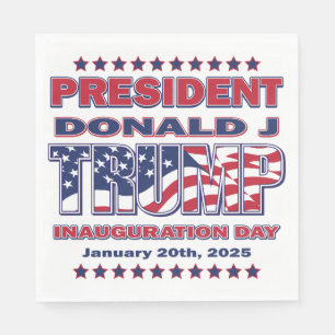 Präsident Trump Einweihung 2025 Serviette