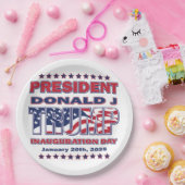 Präsident Trump Einweihung Pappteller (Party)