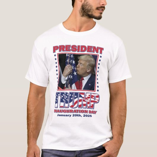 Präsident Trump Einweihung T-Shirt (Vorderseite)