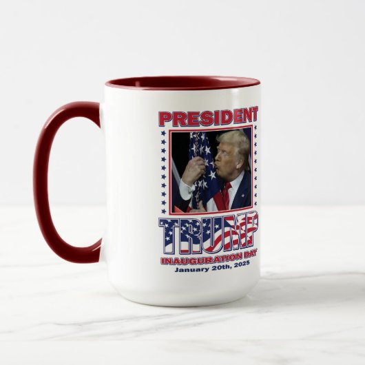Präsident Trump Einweihung Tasse (Links)