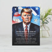 Präsident Trump Einweihung von Party Einladung (Stehend Vorderseite)