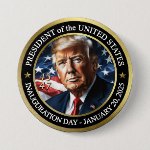Präsident Trump-Einweihungstag Sammelbar Button