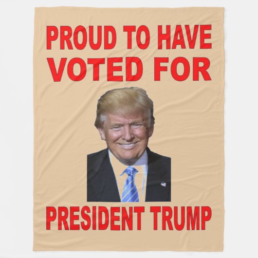 PRÄSIDENT TRUMP FLEECEDECKE (Vorderseite)