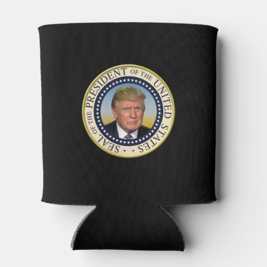 Präsident Trump Foto Präsident Siegel Dosenkühler (Rückseite)