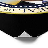 Präsident Trump Foto Präsident Siegel Poster (Ecke)