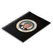 Präsident Trump Foto Presidential Seal Notizblock (Linke Seite)