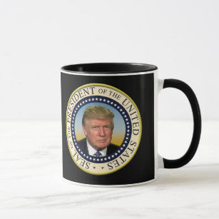 Präsident Trump Foto Presidential Seal Tasse