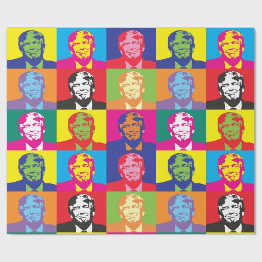 Präsident Trump Geschenkpapier (Flach)