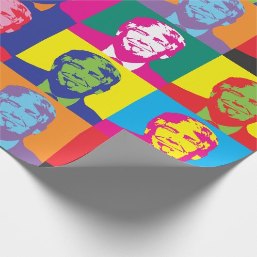 Präsident Trump Geschenkpapier (Ecke)