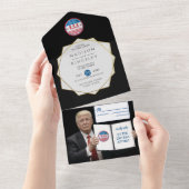 Präsident Trump Great Epic Wedding Wonderful All In One Einladung (Abreißtisch)