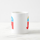 Präsident Trump Hair GOP-Symbol Kaffeetasse (Mittel)