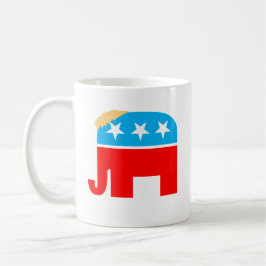 Präsident Trump Hair GOP-Symbol Kaffeetasse