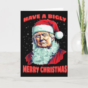 Präsident Trump hat ein großartig fröhliches Weihn Karte
