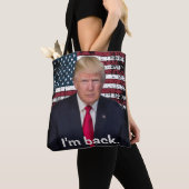 Präsident Trump Ich bin zurück Tasche (Von Nahem)