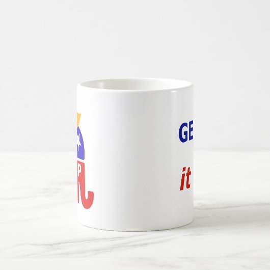 Präsident Trump ist die Tasse "Get it DON" (Mittel)