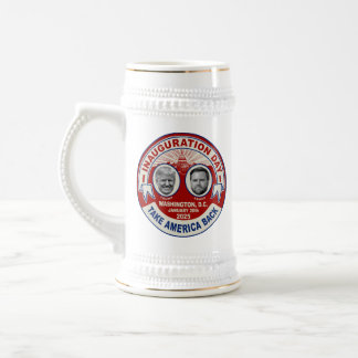 Präsident Trump JD Vance Einweihungstag Souvenir Bierglas