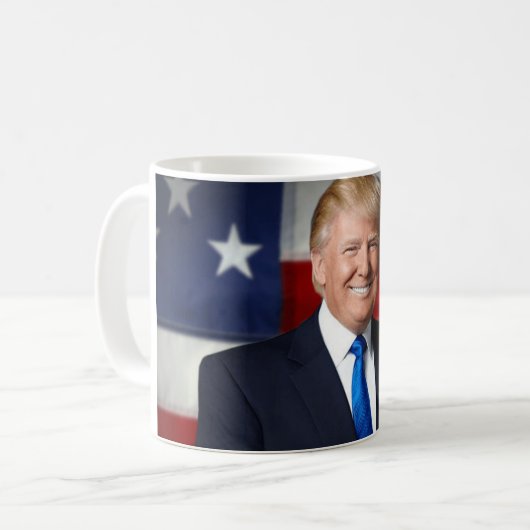 Präsident Trump Kaffeetasse (Vorderseite Links)