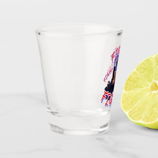 PRÄSIDENT TRUMP KAMPF SCHNAPSGLAS (Links)