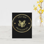 Präsident Trump Karte (Gelbe Blume)