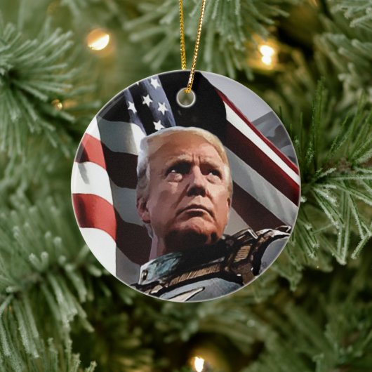 Präsident Trump Keramik Ornament (Baum)