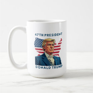 Präsident Trump kühne Erklärung von 2025 Kaffeetasse