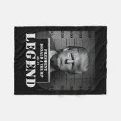 Präsident Trump Legend Mugshot Fleecedecke (Vorderseite (Horizontal))