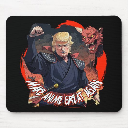 Präsident Trump macht Anime wieder groß Mousepad (Vorne)