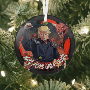 Präsident Trump macht Anime wieder groß Ornament Aus Glas