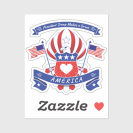 Präsident Trump macht ein großes AMERIKA Aufkleber