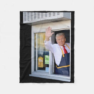 Präsident Trump macht Pommes Frites 1 Fleecedecke