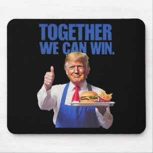 Präsident Trump macht Pommes frites Mousepad