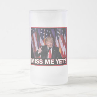 Präsident Trump Miss Me Mattglas Bierglas