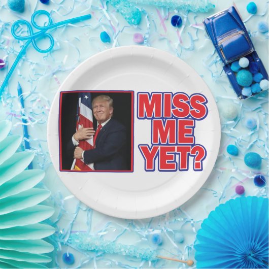 Präsident Trump Miss Me Pappteller (Party)