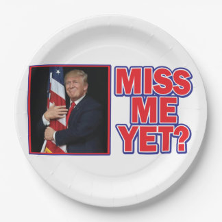 Präsident Trump Miss Me Pappteller