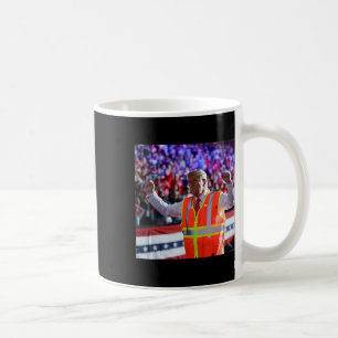Präsident Trump Müllwagen Arbeiter Weste Mega 202 Kaffeetasse