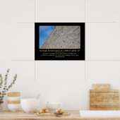 Präsident Trump: Niemals aufgeben. Poster (Küche)