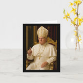 Präsident Trump Papst 2025 Karte (Gelbe Blume)