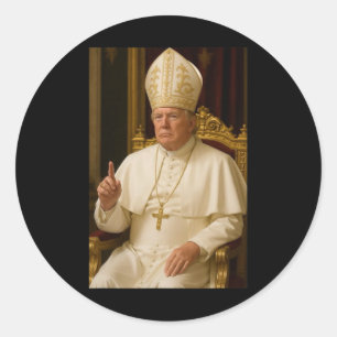 Präsident Trump Papst 2025 Runder Aufkleber