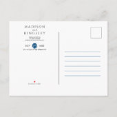 Präsident Trump 📜 Patriotic Wedding Custom Ankündigungspostkarte (Rückseite)