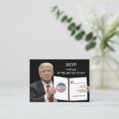 Präsident Trump 📜 Patriotic Wedding Custom Begleitkarte (Stehend Vorderseite)