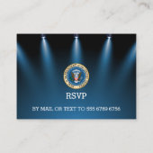 Präsident Trump 📜 Patriotic Wedding Custom Begleitkarte (Rückseite)