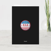 Präsident Trump 🇺 ✨ Patriotic Wedding Custom Dankeskarte (Rückseite)