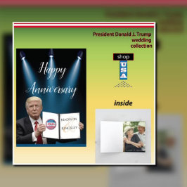 Präsident Trump 📜 Patriotic Wedding Custom Geschenkanhänger