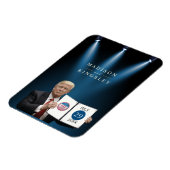Präsident Trump 🇺 ✨ Patriotic Wedding Custom Magnet (Linke Seite)